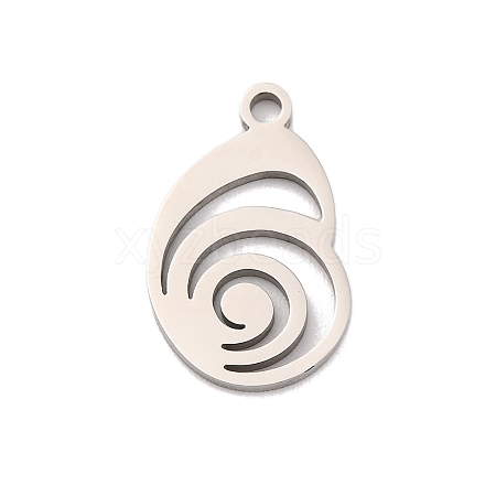 Non-Tarnish 201 Stainless Steel Pendants STAS-U016-09P-02-1