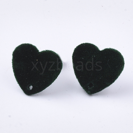 Flocky Iron Stud Earring Findings IFIN-S704-39B-1