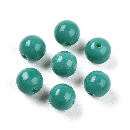 Opaque Solid Color Glass Beads X1-GLAA-N007-8mm-A09-1