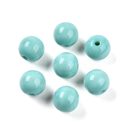 Opaque Solid Color Glass Beads X1-GLAA-N007-8mm-A13-1