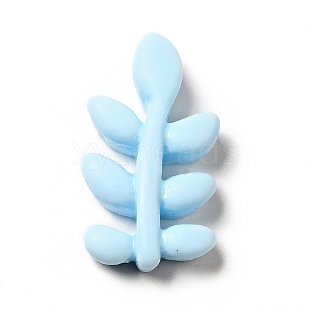 Spring Theme Opaque Resin Cabochons LS-RESI-B012-02G-1
