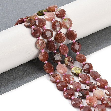 Natural Plum Blossom Jade Beads Strands G-C116-A16-01-1