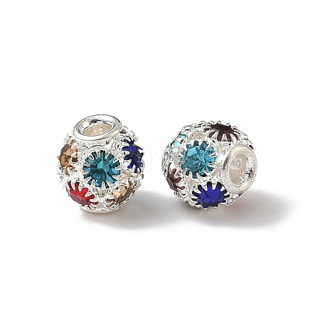 Brass Rhinestone Beads KK-A267-03A-01S-1