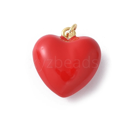 Brass Enamel Pendants KK-D336-08G-02-1