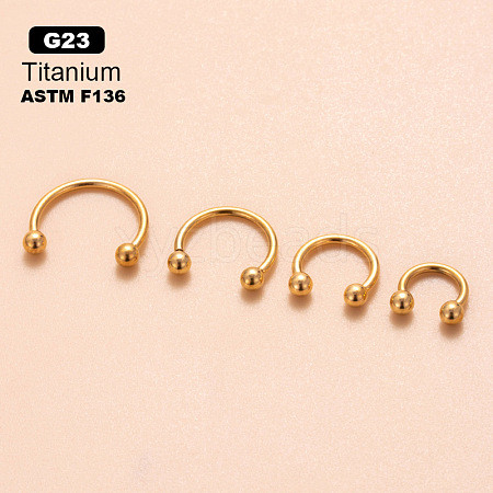 G23 Titanium Hoop Nose Rings WGCC61E-01-1