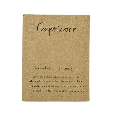 12 Constellation Theme Cardboard Jewelry Display Cards AJEW-TAC0003-10I-1