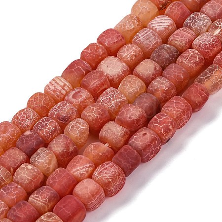 Natural Weathered Agate Beads Strands G-NH0038-01B-1