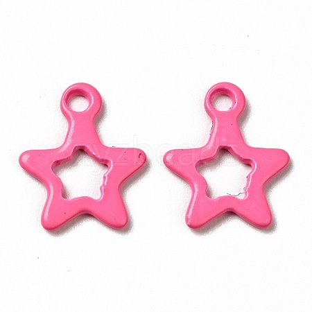 Spray Painted 201 Stainless Steel Charms STAS-G304-29D-1