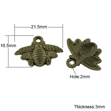Tibetan Style Alloy Pendants LS-TIBEP-S018-AB-FF-1