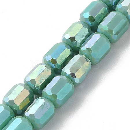 Electroplate Glass Beads Strands EGLA-D030-06E-1