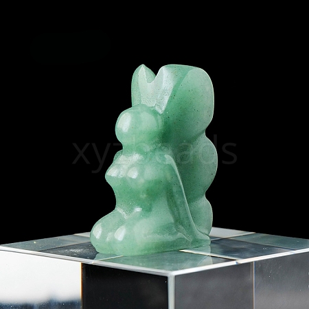 Natural Green Aventurine Sculpture Display Decorations G-PW0004-64G-1