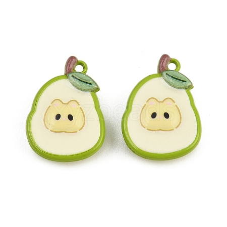 Baking Paint Zinc Alloy Pendants AL-CBA032C-01B-1