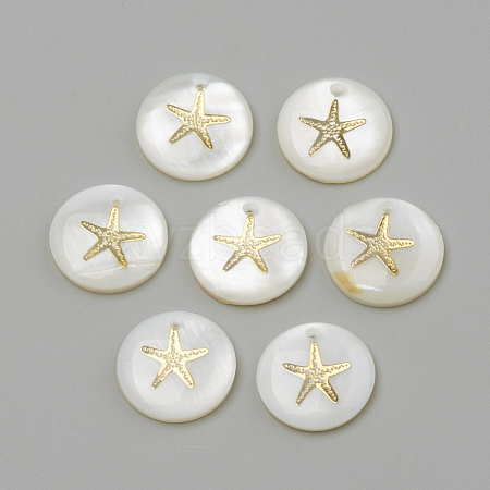 Freshwater Shell Pendants X-SHEL-Q010-001G-1