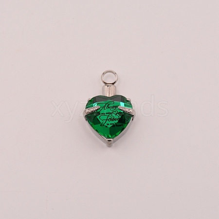 Faceted Glass Urn Pendant GLAA-WH0031-10L-1