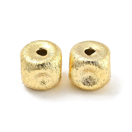 Brass Textured Beads KK-P258-04A-G-1