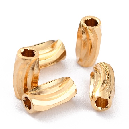 Brass Corrugated Beads LS-KK-O133-210B-G-1