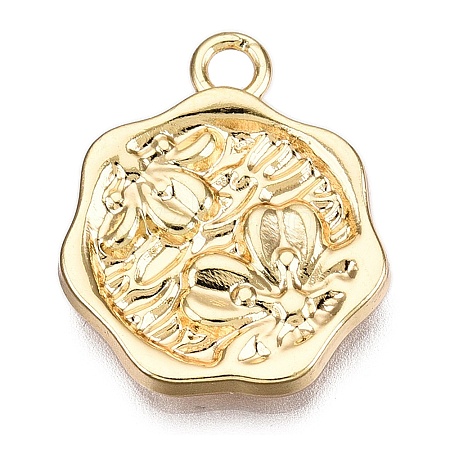 Flower Alloy Pendants PALLOY-N176-51KCG-1