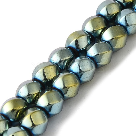 Electroplated Synthetic Magnetic Hematite Beads Strands G-I364-J01-07-1