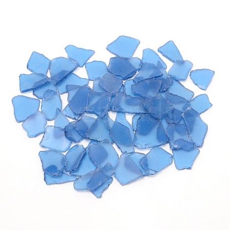 Sea Glass Chip Beads GLAA-WH0031-11A-1