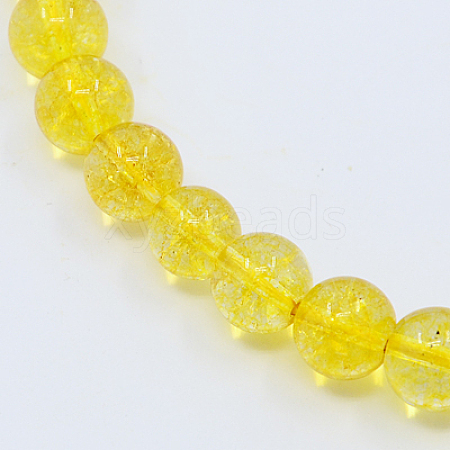 Synthetic Citrine Beads Strands G-C076-12mm-6A-1