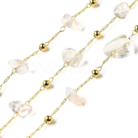 Handmade Opalite Chip Beaded Chains CHC-F020-09G-14-1