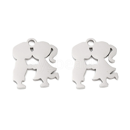 Non-Tarnish 316 Surgical Stainless Steel Charms STAS-C096-09A-P-1