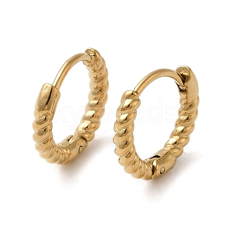 304 Stainless Steel Croissant Hoop Earrings for Women EJEW-Q781-06G-1