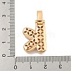 Brass Micro Pave Clear Cubic Zirconia Pendants KK-B099-01G-K-3