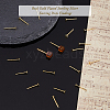20Pcs 925 Sterling Silver Flat Pad Stud Earring Findings STER-DC0001-63B-5