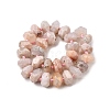Natural Cherry Blossom Agate Beads Strands G-K195-04A-3