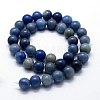 Dyed & Heated Natural Blue Aventurine Beads Strands G-I199-24-8mm-2