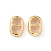 Brass Silicone Slide Charms KK-C099-06B-G-1