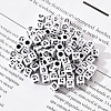 Craft White Acrylic Beads MACR-YW0001-13-2