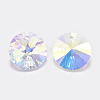 Faceted Glass Rhinestone Charms RGLA-F049-6mm-001AB-2