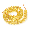 Natural Citrine Beads Strands G-T064-20-10mm-2