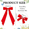 Big Bowknot Polyester Alligator Hair Clips AJEW-CP0008-42B-03-2