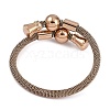 Ion Plating(IP) 304 Stainless Steel Bangles for Women STAS-M023-14B-3