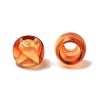 Two Tone Acrylic Beads OACR-S042-01B-2