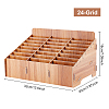 24-Grid Wooden Cell Phone Storage Box CON-WH0094-05A-2