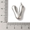 Non-Tarnish Ion Plating(IP) 304 Stainless Steel Pendants STAS-M017-08P-22-3