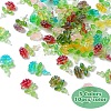 50Pcs 5 Colors Transparent Resin Decoden Cabochons RESI-YW0001-66-2