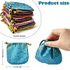 14Pcs 14 Colors Chinese Style Silk Brocade Jewelry Packing Pouches PAAG-YW0001-01-2