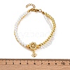 Brass Multi-strand Bracelets BJEW-M056-01G-4