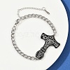 304 Stainless Steel Enamel Link Bracelets LS-BJEW-P356-01B-P-2