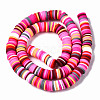 Handmade Polymer Clay Beads Strands CLAY-R089-8mm-152-3