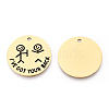 201 Stainless Steel Pendants STAS-T064-37G-17-1