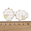 Alloy Enamel Pendants STAS-I354-02KCG-03-3