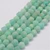 Natural Amazonite Bead Strands G-G970-10-10mm-1