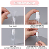 Globleland 6Pcs Plastic Sample Perfume Spray Bottles AJEW-GL0002-29-3