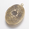 Brass Locket Pendants X-KK-N0116-048AB-2